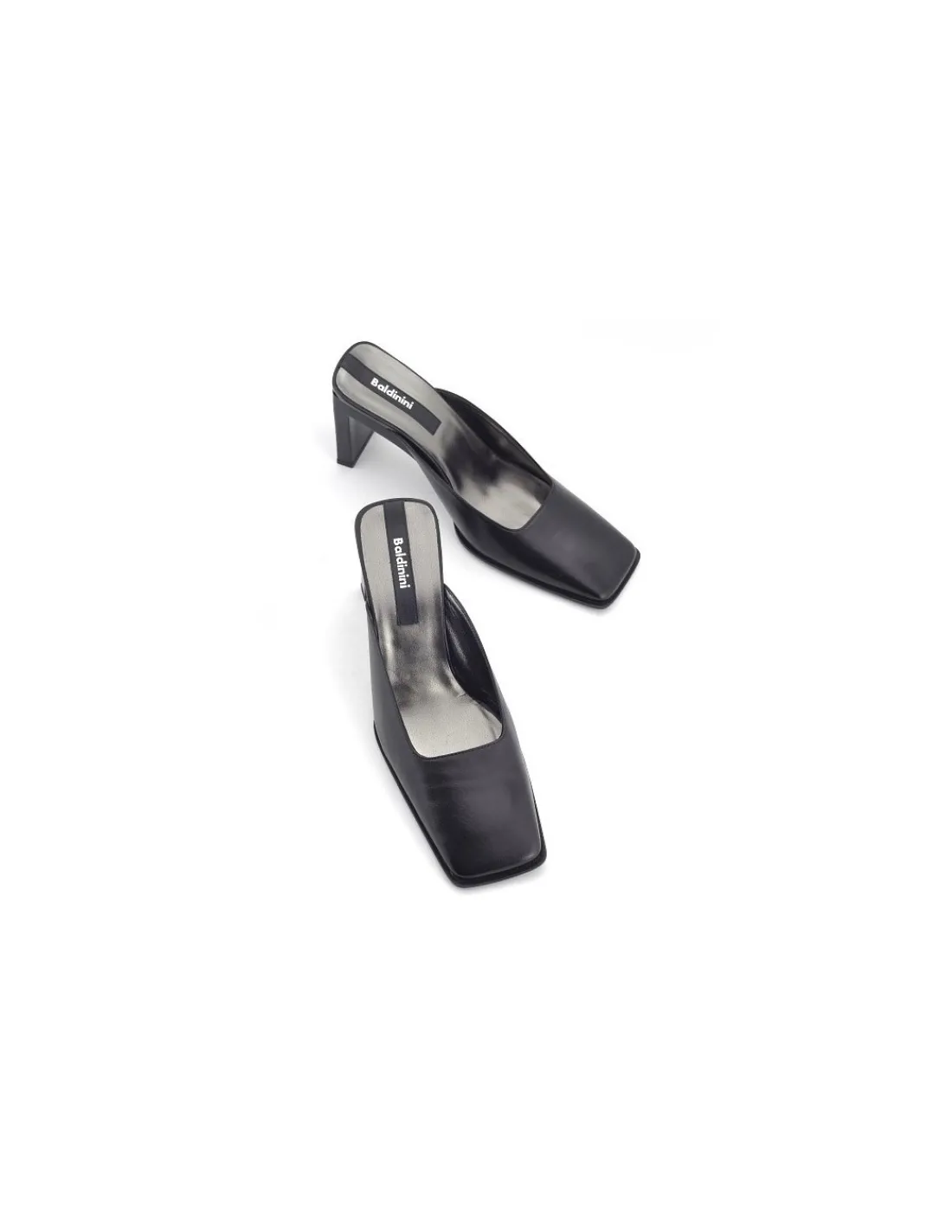 baldinini_sandaly_klapki__6.webp Damskie Baldinini sandaly, klapki mules z kwadratowymi noskami ze skory nappa, charakterne na obcasach