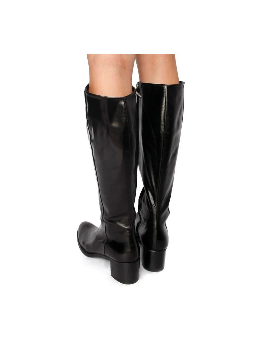 Damskie C.doux c. DOUX kozaki z zameczkiem z naturalnej skory nappa, minimalistyczna forma, klasyka, elegancja, komfort