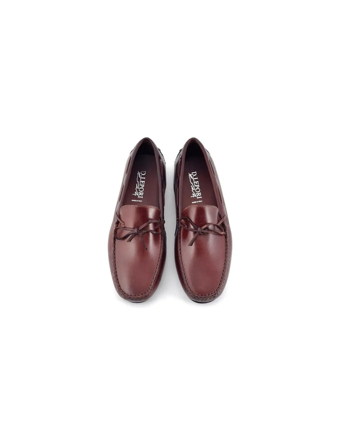 Męskie Daniele Lepori mokasyny, car shoes recznie wykonane w calosci z naturalnej skory, brazowe 2 gat.