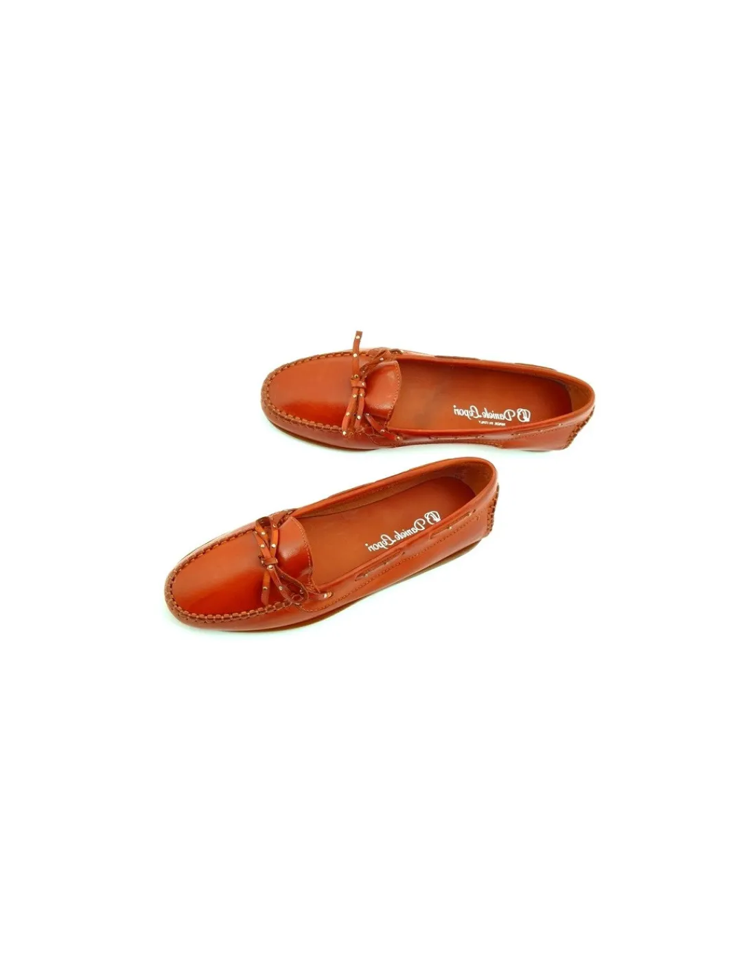 Damskie Daniele Lepori skorzane mokasyny w stylu casual