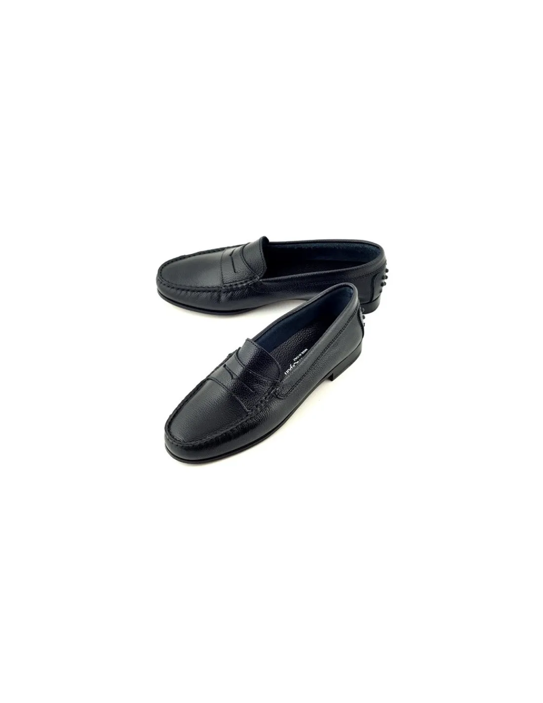 Damskie Daniele Lepori czarne skorzane car shoes , hand made