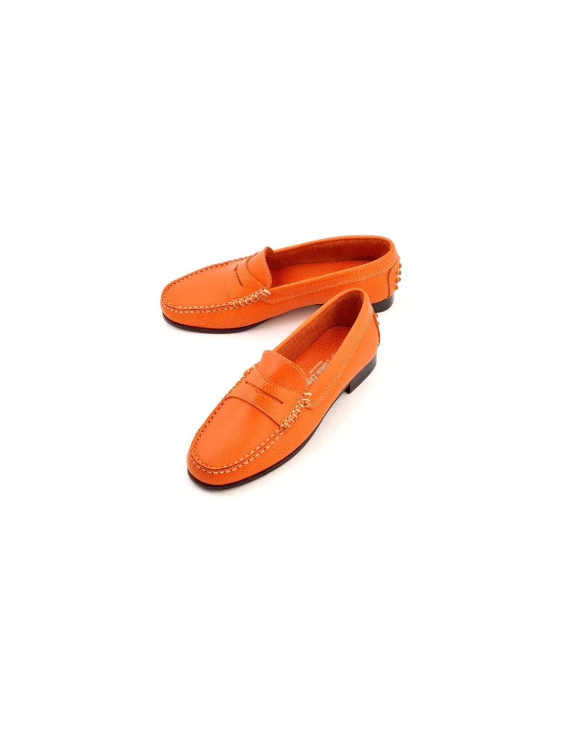 Damskie Daniele Lepori skora, hand made penny loafers