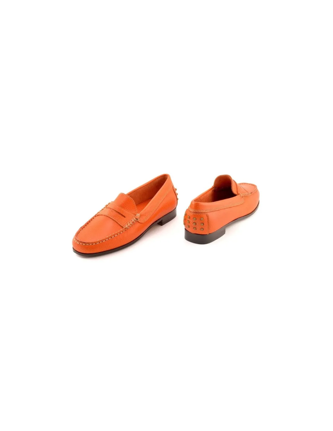 Damskie Daniele Lepori skora, hand made penny loafers