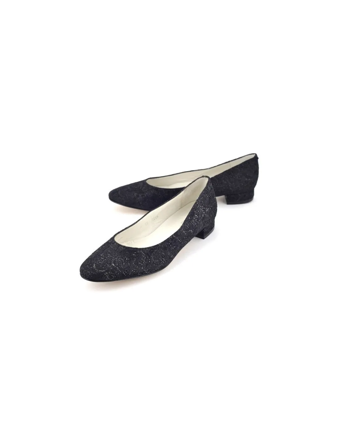 Damskie 100% Fe baleriny skora i jedwabny zakard z metaliczna nicia