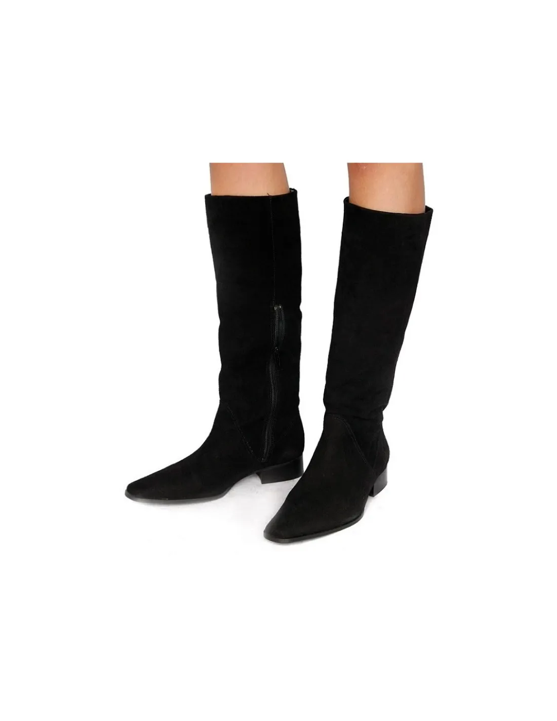 fe__kozaki_czarny_natura_2.webp Damskie 100% Fe kozaki, naturalny zamsz z wywijana lakierowana cholewka