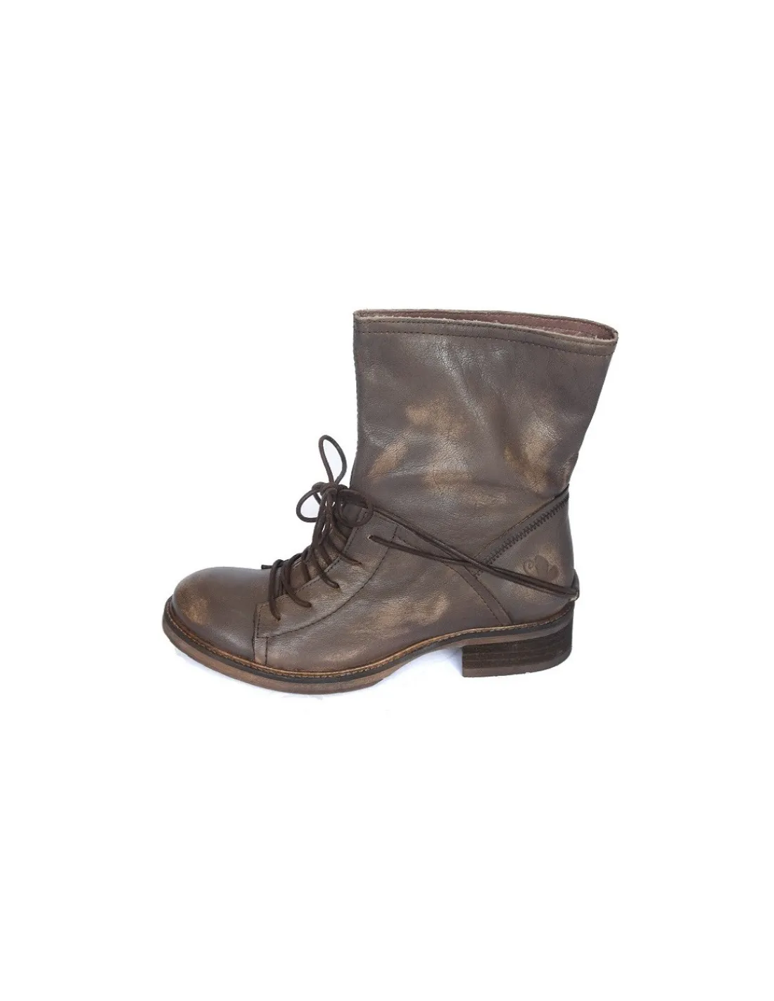 felmini_botki_caloroczne__3.webp Damskie Felmini botki caloroczne wsuwane bez zamka z ozdobnym sznurowaniem, skorzane biker boots