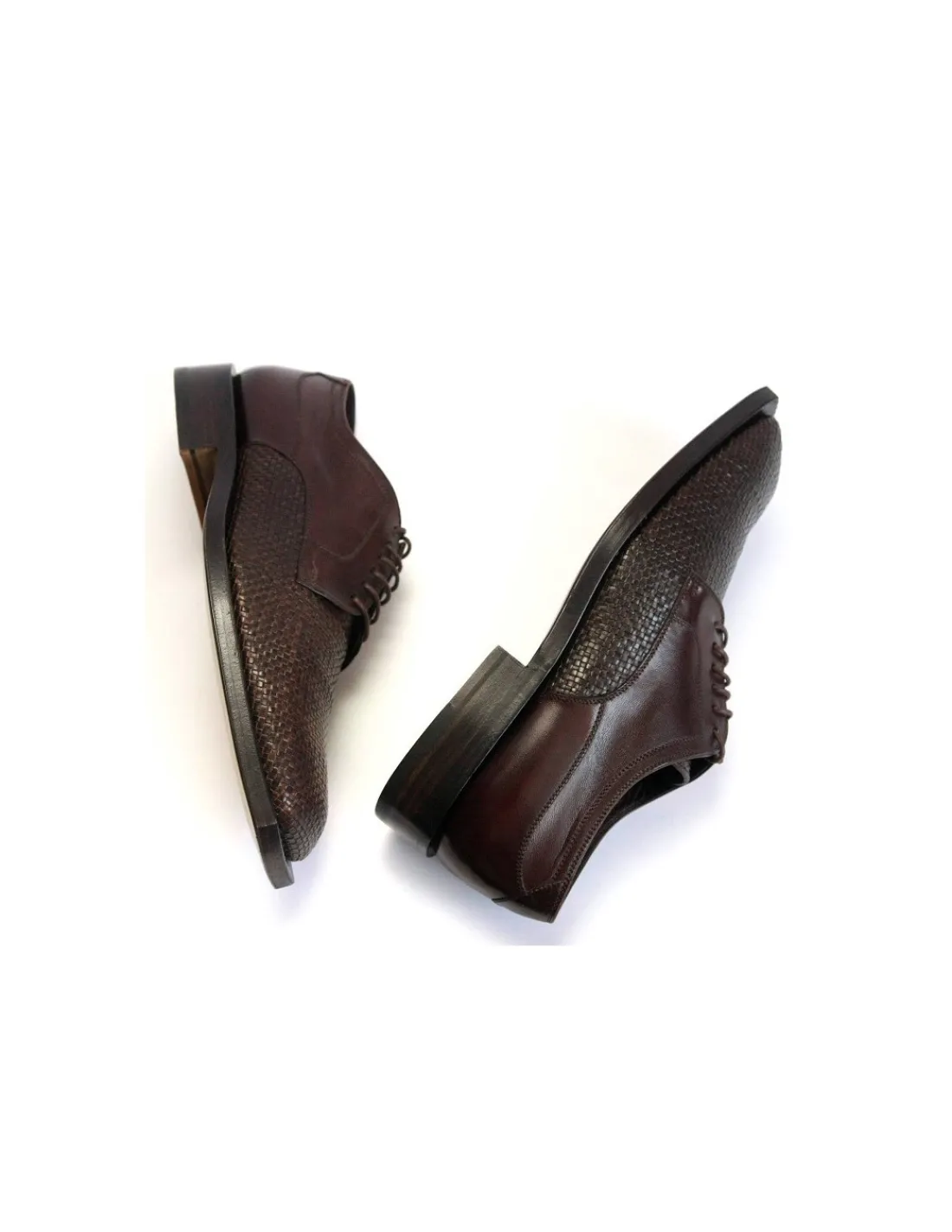 giorgio_fornasiero_polbut_5.webp Męskie Giorgio Fornasiero polbuty derby, brazowa pleciona naturalna skora na skorzanych zelowkach