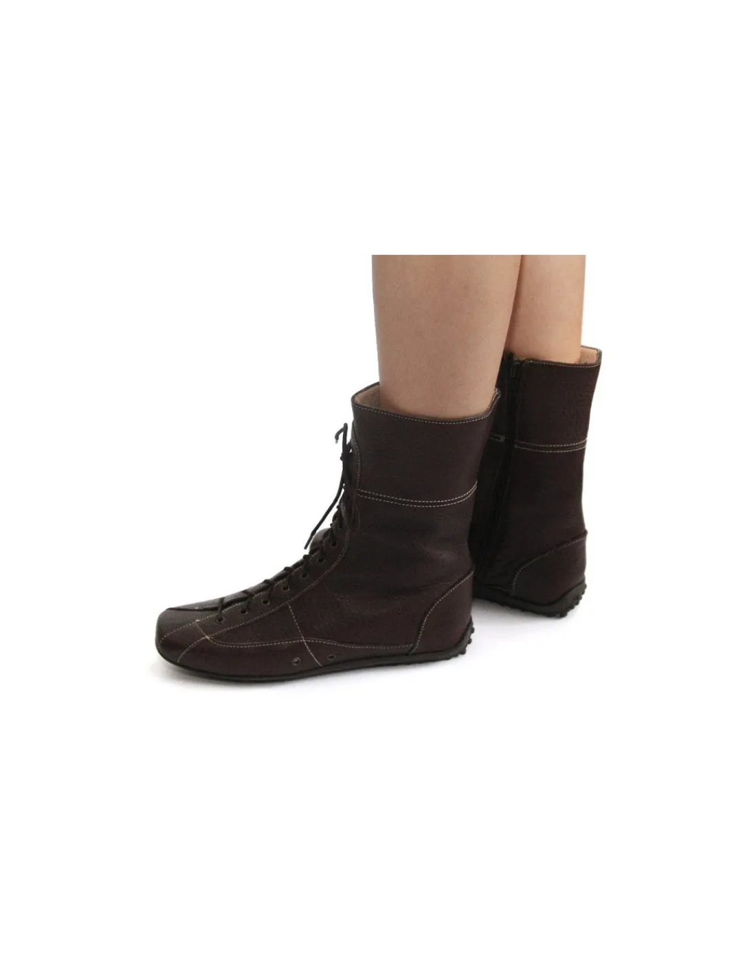 graffiti__botki_bokserki__3-1.webp Damskie Graffiti botki, bokserki sneakers, skora brazowa na zelowkach car shoes i zameczek