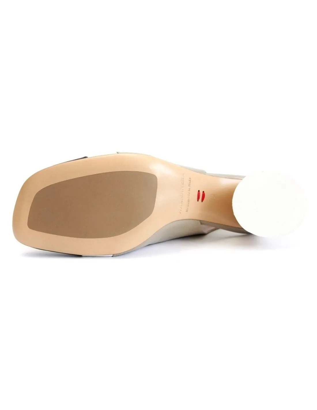 halmanera_slingback_czole_6.webp Damskie Halmanera slingback, czolenka bez piet z miekkiej skory w trzech kolorach na bialych obcasach