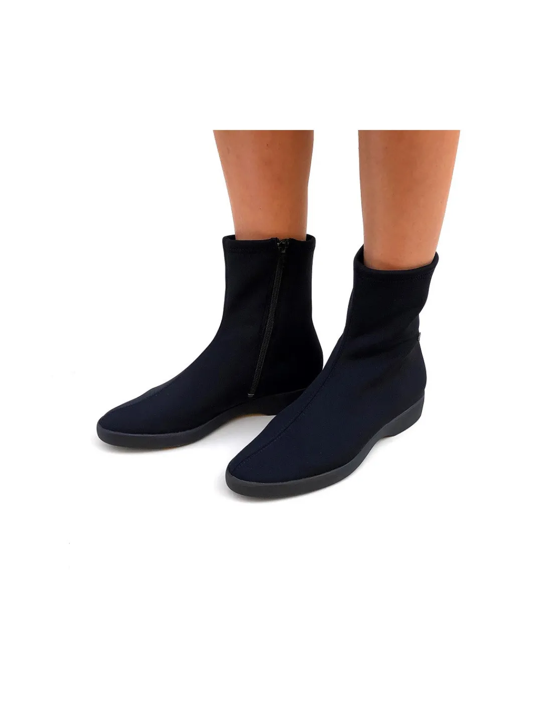 Damskie HOGL botki casual, stretch z membrana Gore-Tex i gumowe zelowki bez wyodrebnionych obcasow