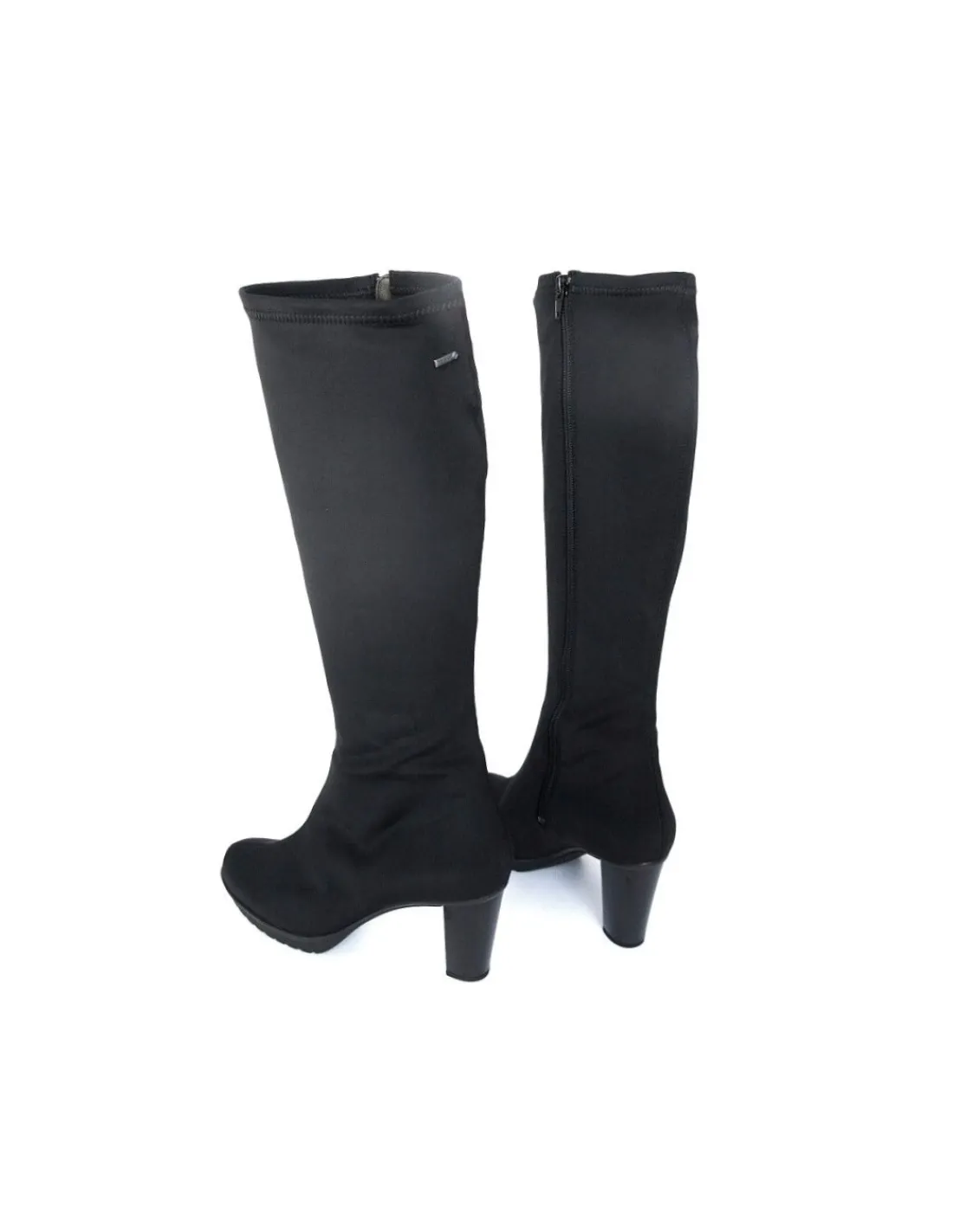 hogl_kozaki_czarny_stretc_2.webp Damskie HOGL kozaki stretch, skora i membrana Gore-Tex , na stabilnych obcasach i niewielkiej platformie