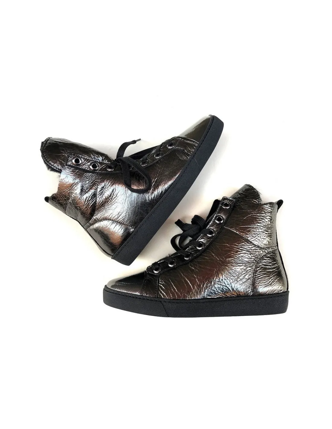 hogl_trampki_zimowe_skora_5.webp Damskie HOGL trampki zimowe, skora owcza z runem i metaliczny olowiany kolor