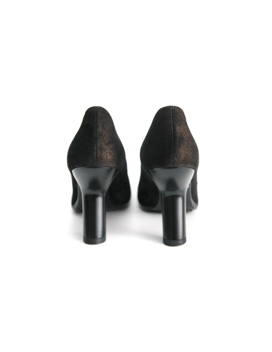 Damskie Les Tropeziennes czolenka autorskie, ciemny braz i zloto skorzane i unikatowe obcasy dla Konesera