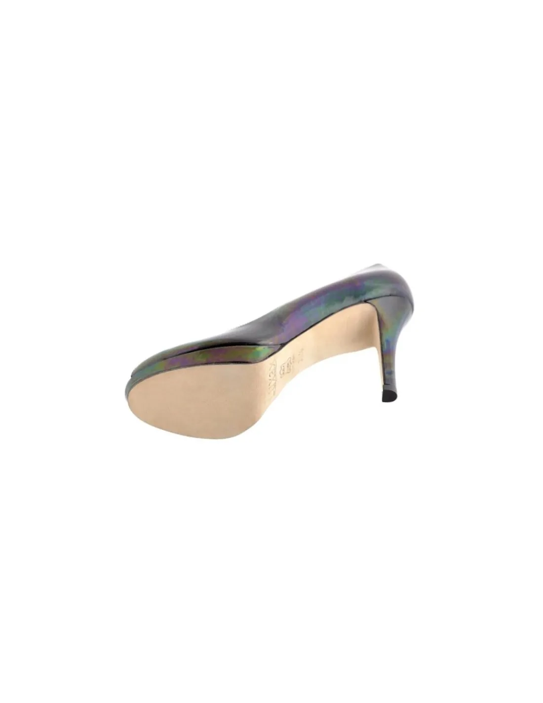 luxax_czolenka_open_toe_s_5.webp Damskie Luxax czolenka open toe, skora lakierowana czarny petrol