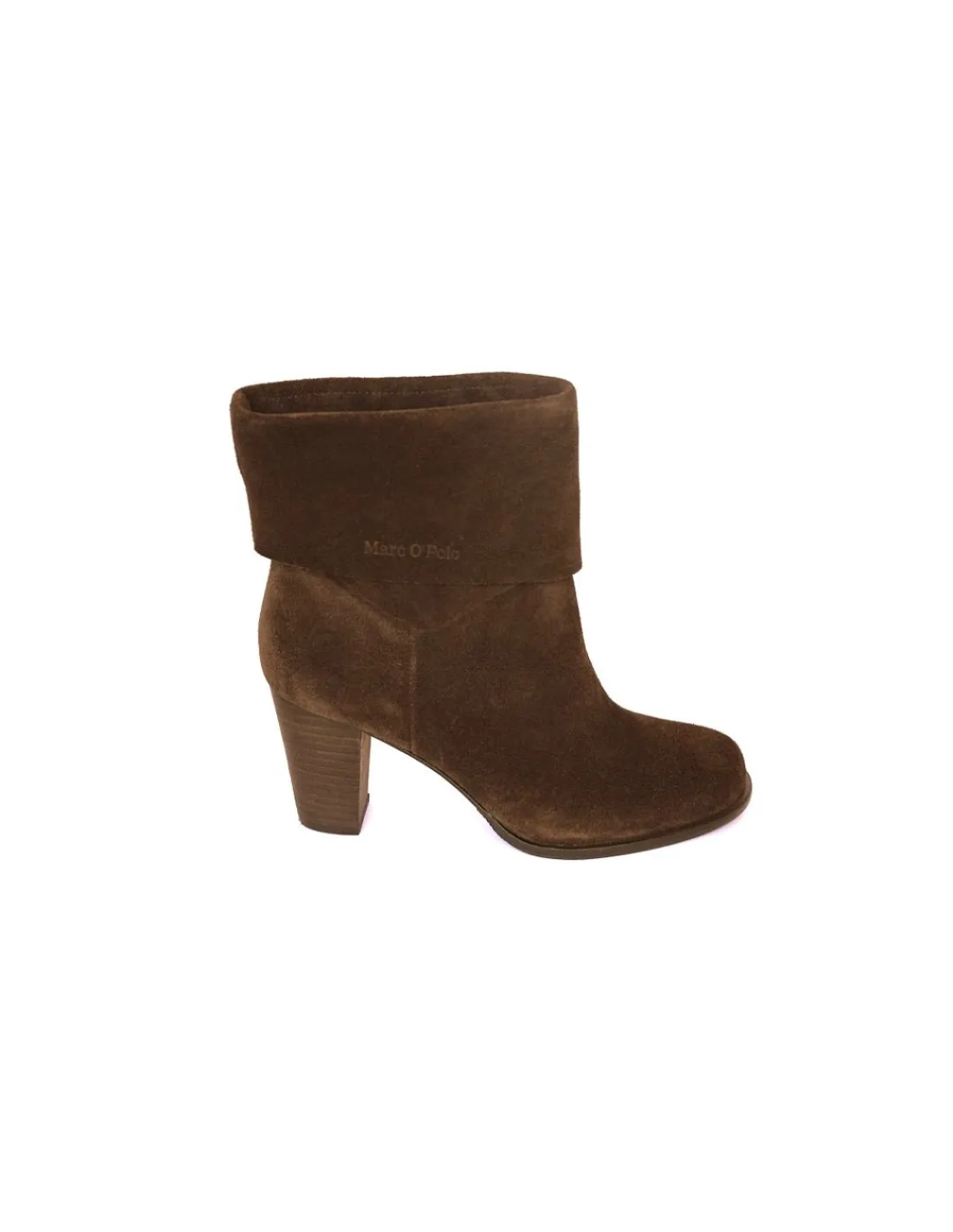 marc_opolo__botki_wsuwane_4.webp Damskie Marc O'Polo botki wsuwane, naturalny brazowy zamsz, stabilne obcasy i wywiniety kolnierz
