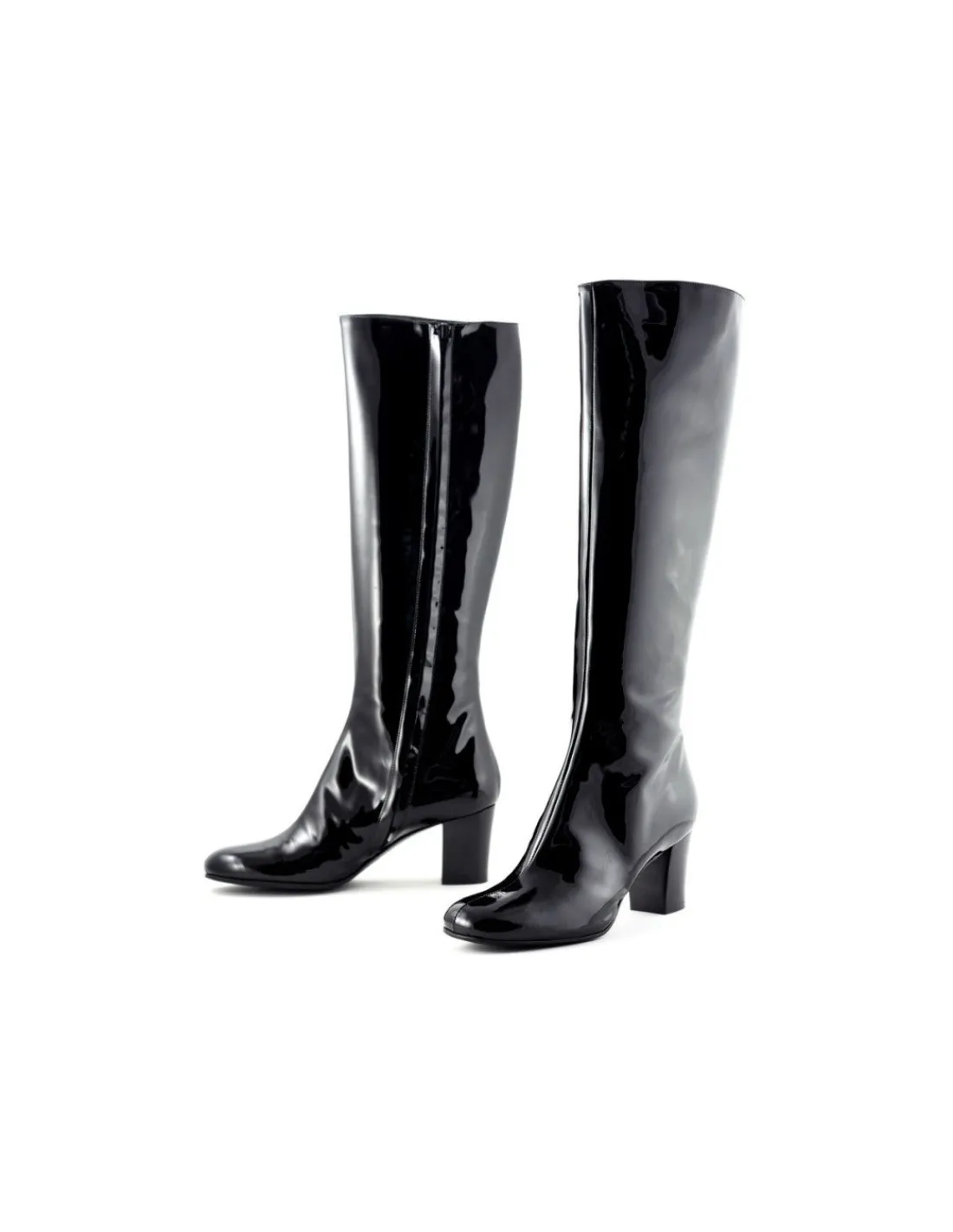 nebuloni_kozaki_z_natural_5-1.webp Damskie Nebuloni kozaki z naturalnej skory lakierowanej z suwakiem i stabilnym obcasie