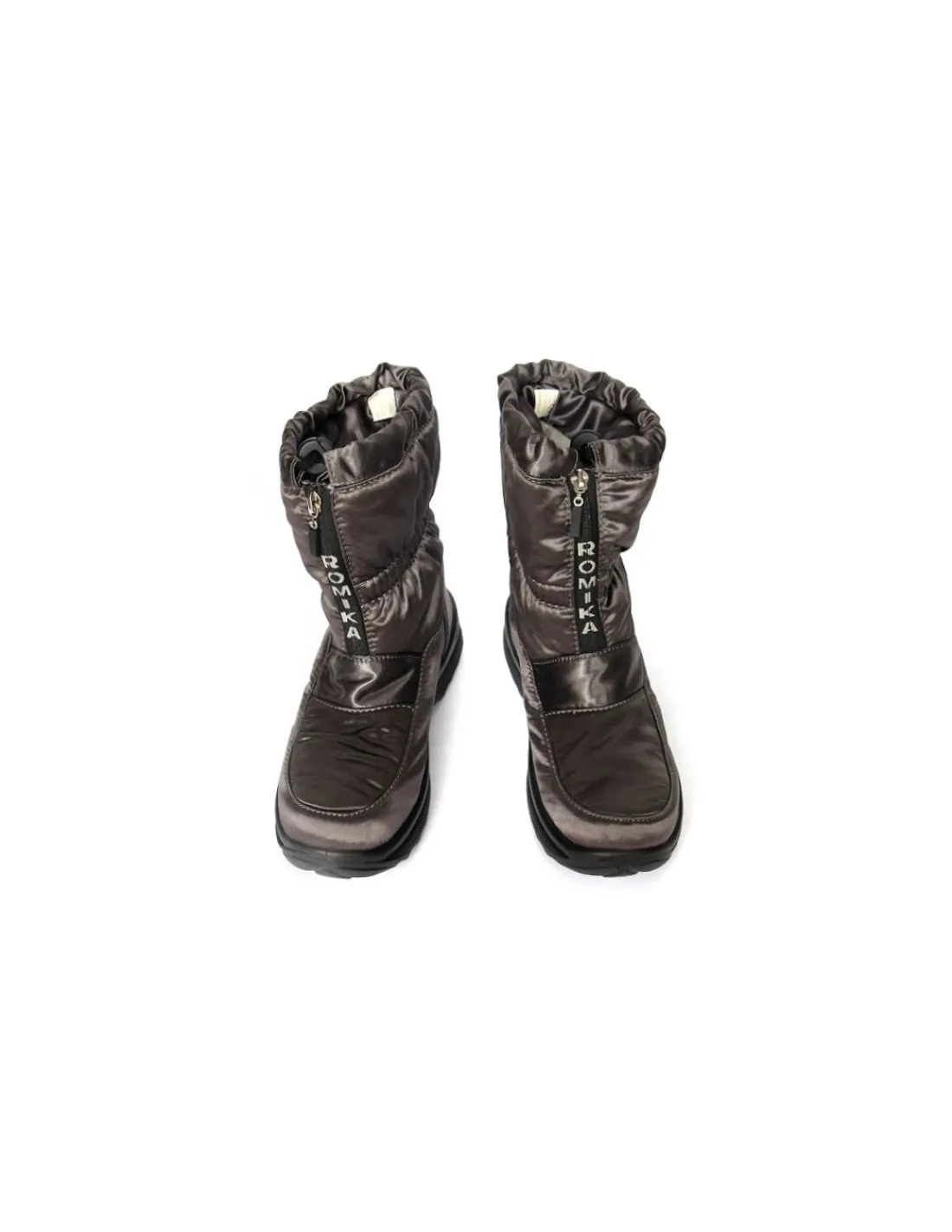 romika_botki_z_membrana_w_2.webp Damskie Romika botki z membrana "water proof" grafitowe metaliczne ocieplone