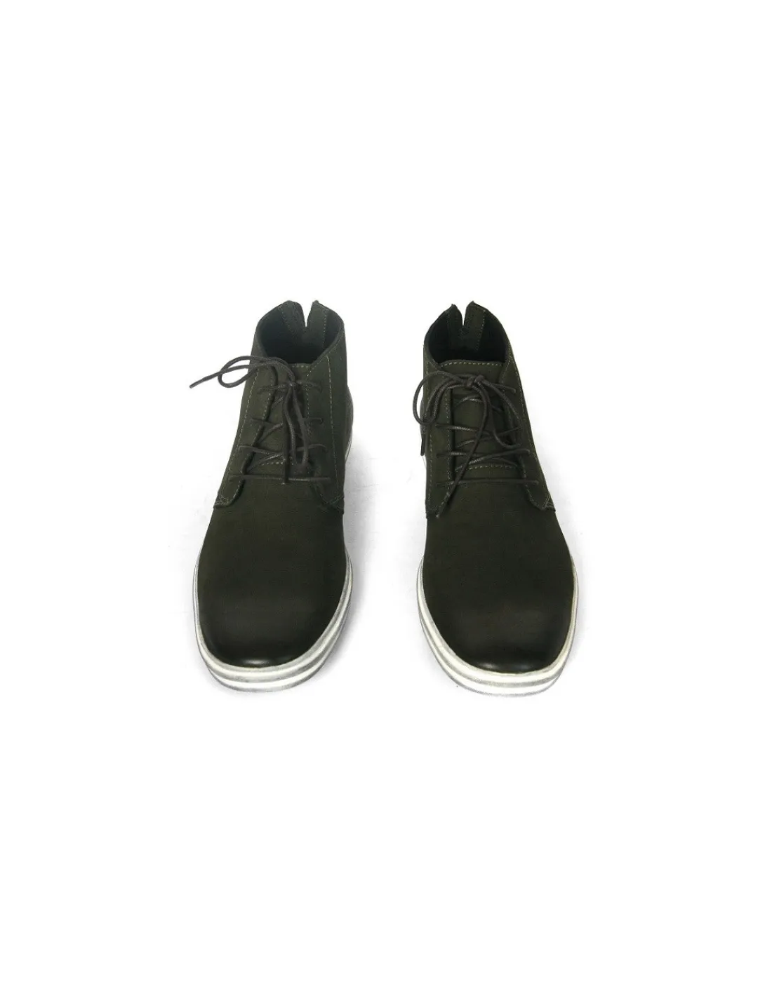 Męskie Vagabond sneakers, polbuty w stylu trampek naturalna skora nubuk- ciemna zielen