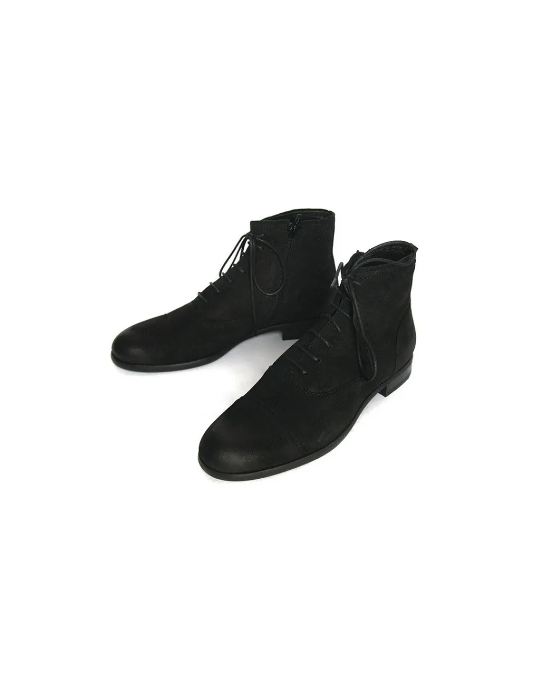 Męskie Vagabond trzewiki sznurowane z zamkiem z naturalnej skory, antykowany nubuk